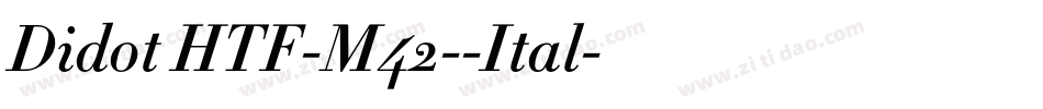 Didot HTF-M42--Ital字体转换